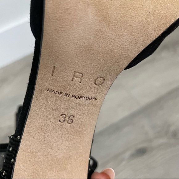 Iro quincia black suede pumps - Picture 9 of 16